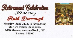 Mario s Restaurant; Rochester NY; Ruth s Retirement Party